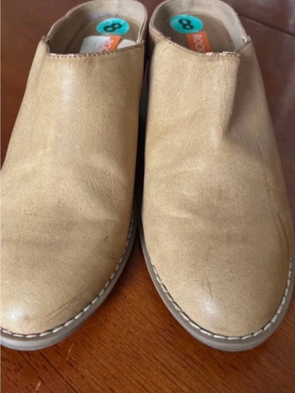 Rocket Dog Beige/Tan Slip-On Mules